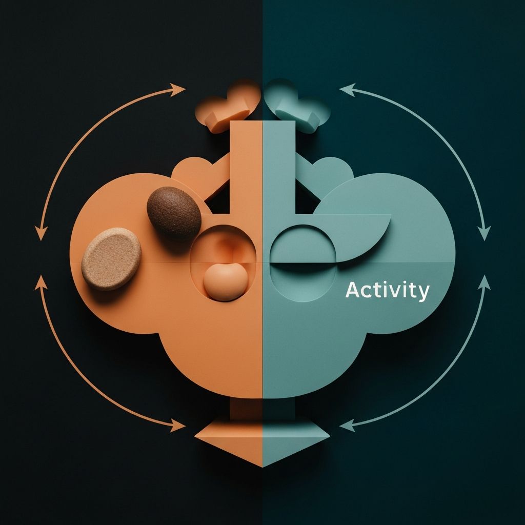 Energy balance concept visualization